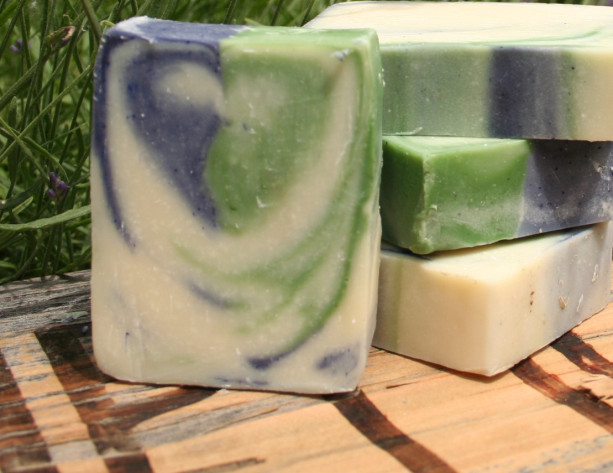 2 bars of Lavender Essential Oil and Honey Cold Process Soap