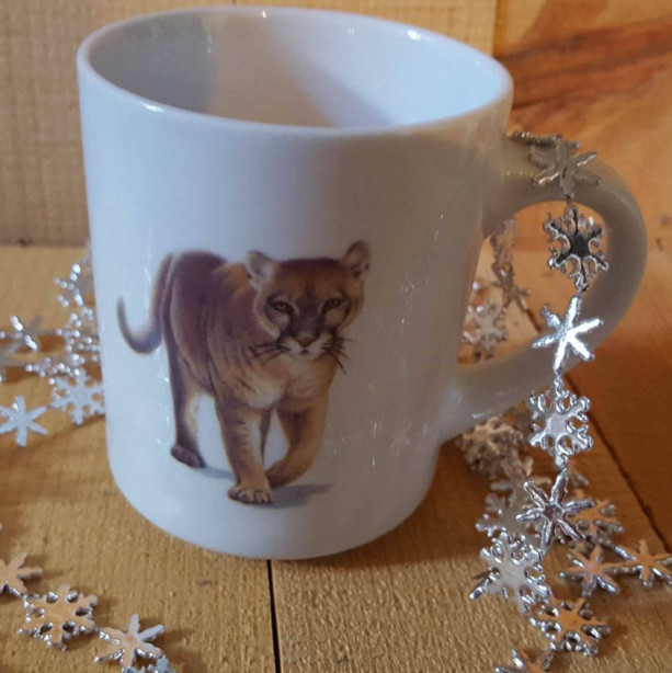 8 oz Coffee Mug, Cougar