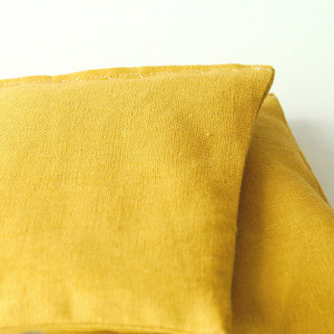 Goldenrod Yellow Modern Linen Lavender Sachets - Organic Lavender - Set of 2 Drawer Sachets