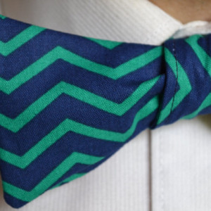 Men's Blue Bow Tie, Men's Green Bow Tie, Chevron Bow Tie, Self Tie Bow Tie, Self-Tie Bow Tie, Men's Bow Tie, Mens Bow Tie, Bow Tie, Necktie