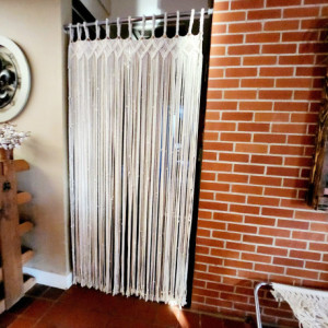 Curtains Backdrop for Window Wall Door - Boho Macrame String Hanging Decor