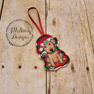 Buy 3 Get 1 Free Christmas Puppy Dog Ornament 
