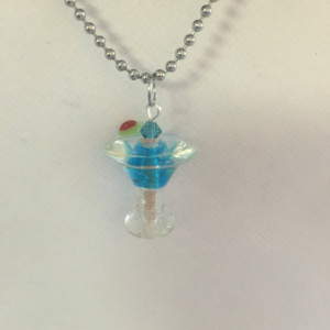 Glass Cocktail Necklace