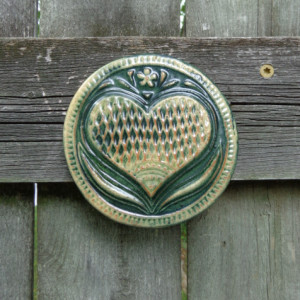 Heart  Tile, Green
