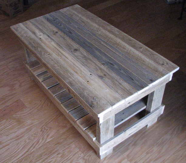 Reclaimed Plank Top End Table. shipping included