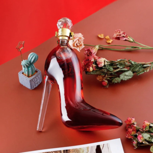 750ml High Heels Shape Crystal Whiskey Decanter Glass Red Wine Bottle Woman's Gift Brandy Champagne Glasses For Family Bar Home…