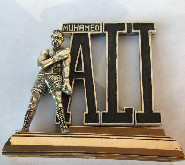 Muhamed Ali:"The Greatest" Statuette sterling silver Bronze