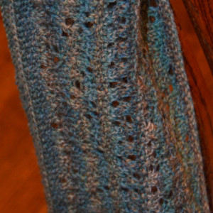 Ladies' Knitted Lace Cowl - Green