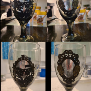 Spooky Mirror Glass goblets