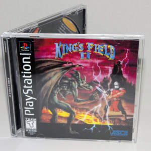 Playstation King's Field II custom printed manual, insert & case