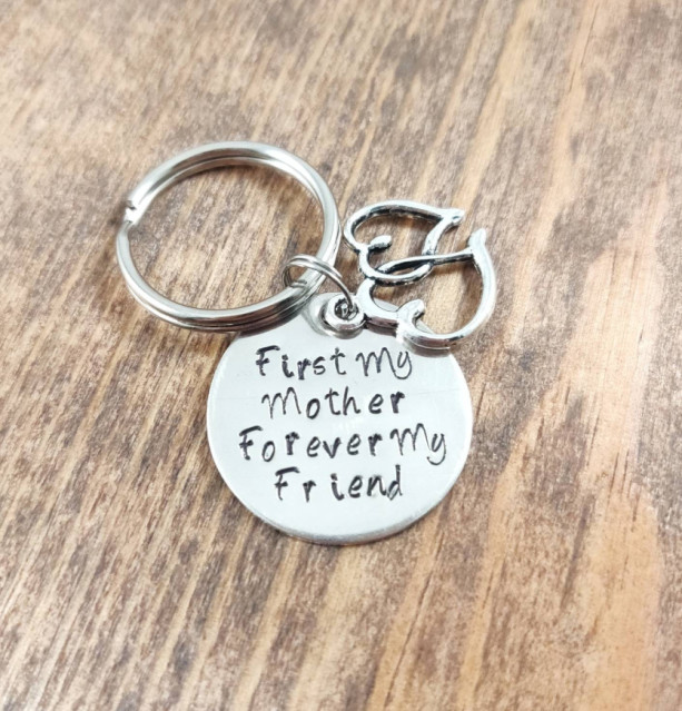 Mother's Day Keychain, First My Mother Forever My Friend