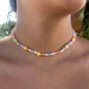 Jade Stone Handmade Beaded Necklace 