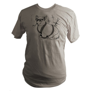 Cinder Grey Welsh Corgi Organic T-Shirt, Bob Corgman, Unisex, Men, Women, Gifts for Him or Her