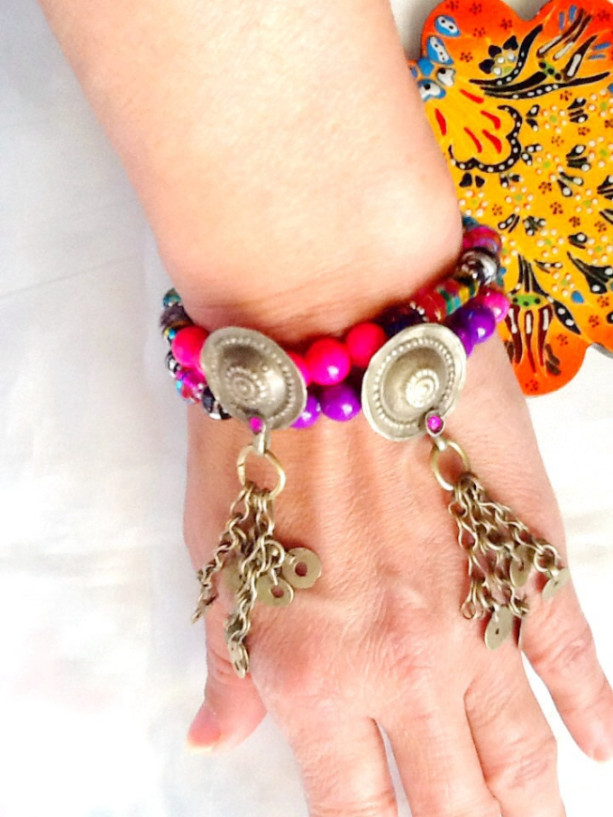 SALE------BELLY DANCE bracelets -Moroccan inspired bracelets -Middle Eastern jewelry -Tribal Kuchi jewelry -Gypsy jewelry