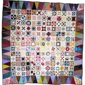 "Dear Jane" Quilt Full or Queen 81" x 81" Appraised