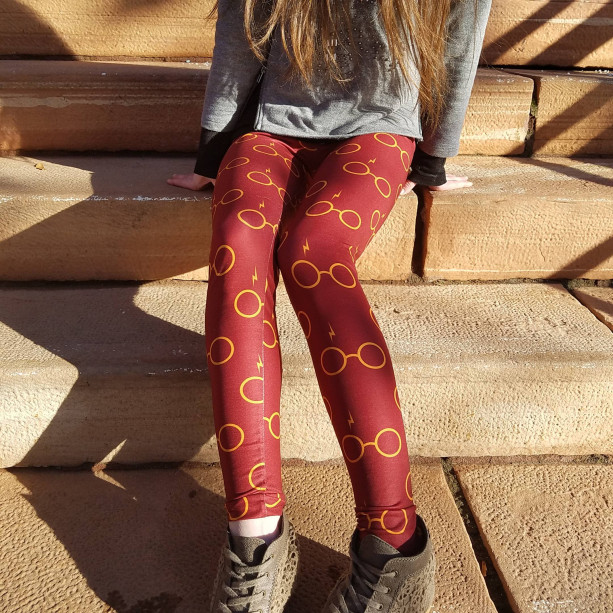 Harry Potter Glasses adult womens teens leggings | Harry Potter leggings | womens Potter leggings | nerdy geeky womens leggings clothes