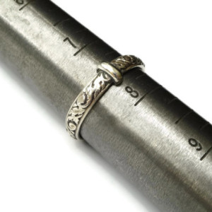 THE Original Filigree Thistle Pattern Ring - Sterling Silver - Celtic - All Sizes - Sporran Key - Highlander Fan - Blacksmith - Scotland