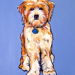 DOG Print- Rescued Dog - OLLIE - Signed by Artist A.V.Apostle