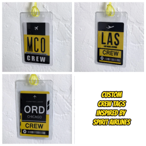 Personalized City Code Luggage Tag inspired by Spirit  Color Palette