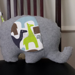 Stuffed Elephant/Plush/Pillow--Medium Size