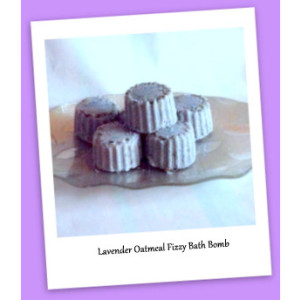  Lavender Oatmeal Fizzy Bath Bombs