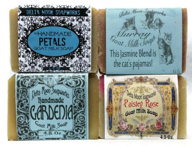 Warm Floral Collection of Goat Milk Soap, complimentary samples, cold process , handmade olive oils soap, sensitive skin, gift, dry skin