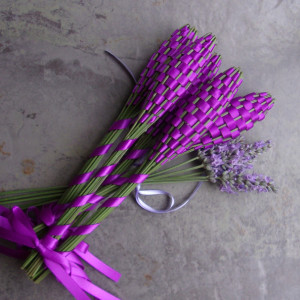 Lavender Wands Gift Set of 5 Small Purple
