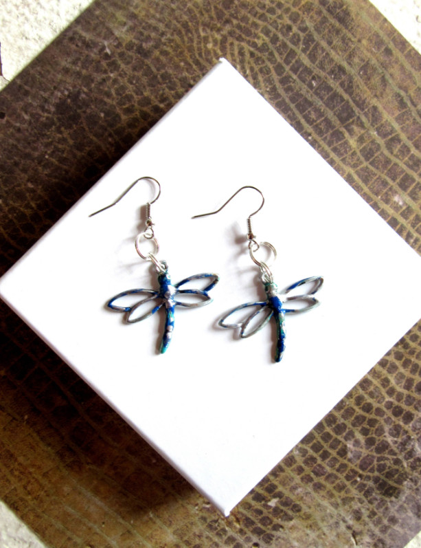 Dragonfly Earrings, Dragonfly Jewelry, Dragonfly Accessories, Insect Earrings, Insect Jewelry, Summer Earrings Filigree Dragonflies Earrings