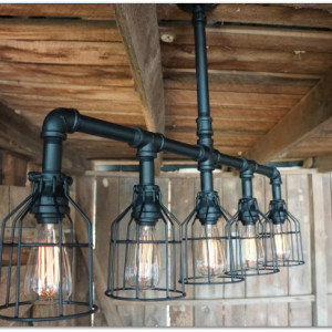 Lattitude Lighting With Wire Cages