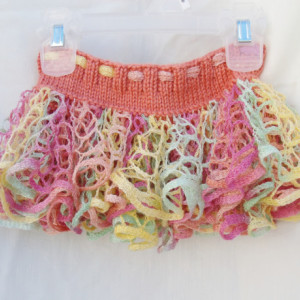 Summer Ruffle Skirt, Knit Skirt, Newborn Photo Prop, Tutu Skirt