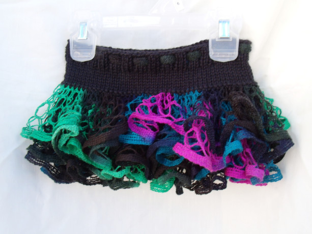 Ruffle Knit Baby Skirt, tutu Skirt, Photo Prop, Black, Fuschia, Green