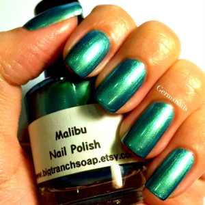 Multichrome Nail Polish - Color Shifting - "Malibu" - Hand Blended - 0.5 oz Full Sized Bottle