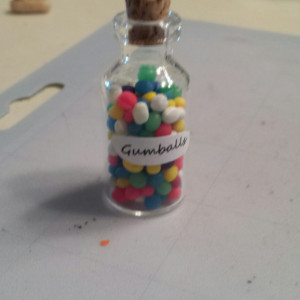 Gumball Bottle Pendant Necklaces