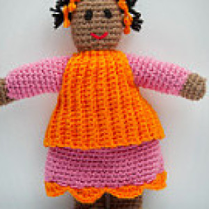 Hand Crocheted Vintage Style Country Friends Doll 