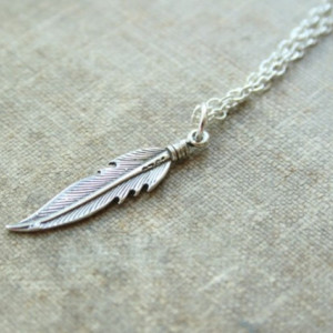 Delicate Modern Feather