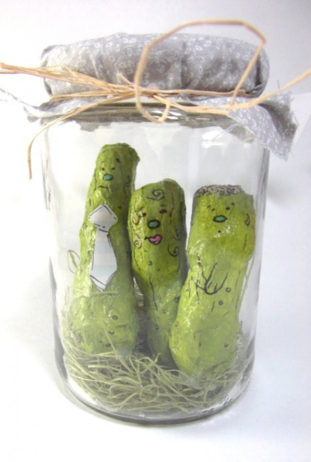 the pickle family / recycled glass sweet preserves jar