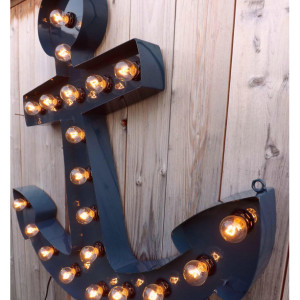 Marquee light anchor sign LARGE
