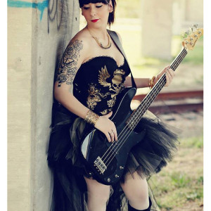Adult punk rocker corset tutu set