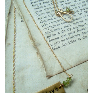 Believe Necklace With Peridot