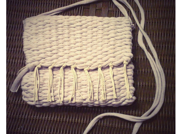 Hand made in USA, woven loomed lilac crossbody removable strap purse, clutch, washable free shipping
