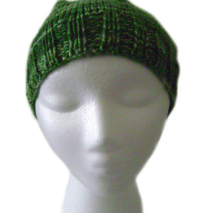 Womens Green Slouchy Hat 