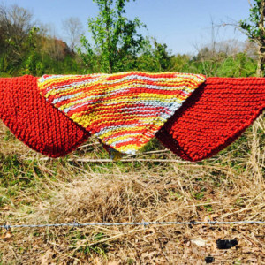 knit washcloths - set of three