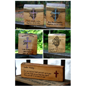 Baptism gift for Godparents- Personalized Gift - Godfather Gift- Rustic Wood Custom Sign - Confirmation Gift - Christening Gift