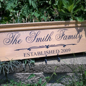 Personalized Family Sign, Family Name Sign, Established Name Sign, Name Sign, Molding SIgn, Distressed SIgn, Antique Sign, Custom Family