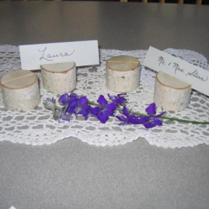 20 Birch Branch Stump Place Card Holders for Weddings Special Event