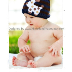Knit Boys Dog Beanie with Dog inspired applique, Made in the USA,  toddler beanies, baby applique hats, kids fashion,  boys clothing, Hats