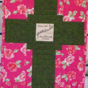 Gratitude for Sisters Prayer Quilt Wall Hanging