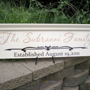 Family Name Sign, Personalized Wedding Sign, Established Sign, Personalized Family Name Sign, Name Sign, Custom Name Sign, Molding SIgn