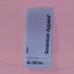 Pink peace baby onesie Cotton American Apparel one-piece bodysuit