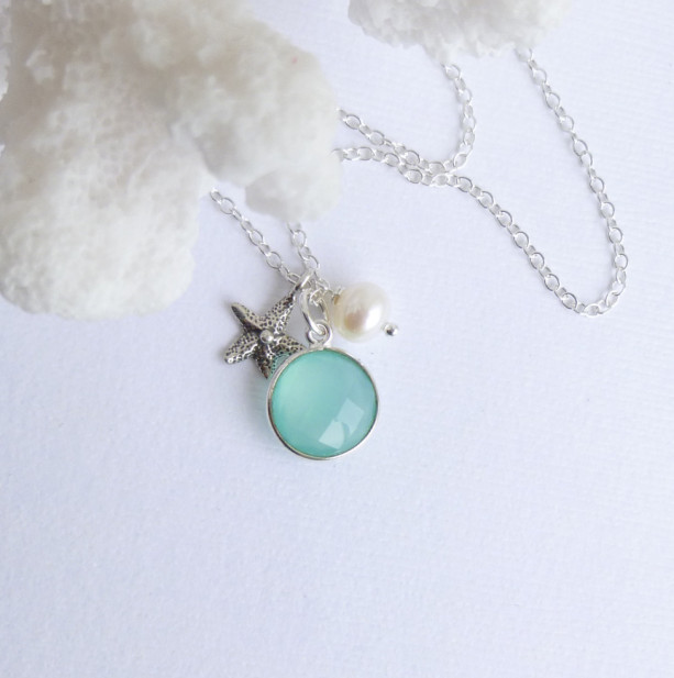 Sterling Silver Seaside Trio Necklace